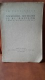 Numărul geților și al dacilor, Strabo - E.M. Panaitescu, In memoria lui Vasile P&acirc;rvan, 1934, carte bibliofilie, carte veche