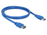 Cablu USB 3.0 DELOCK 82538, USB A soclu și mufă aurită, 1m, 5Gbps, albastru