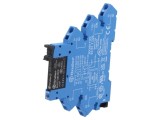 Releu interfață FINDER 38.61 24VDC 6A 250VAC pentru șină DIN