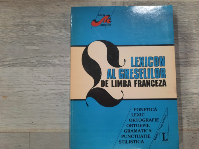 Lexicon al greselilor de limba franceza de Diethard Lubke