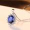 Pandantiv cu Lantisor Argint --Blue Sapphire-- ARG18A