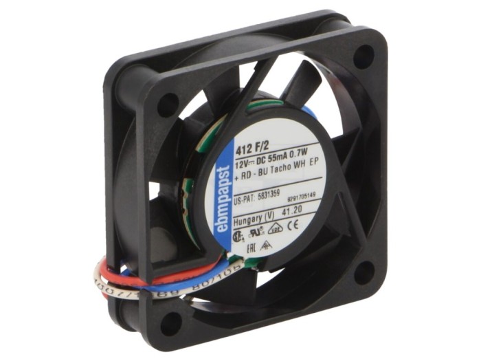 Ventilator DC axial 12V