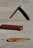 Lot 2 Briciuri Vechi de Colecție &ndash; DORKO Solingen 25 &frac34; și Vintage Black, cu Husă Piele