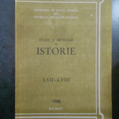 Studii si articole de istorie. Nr. LVII-LVIII, anul 1988