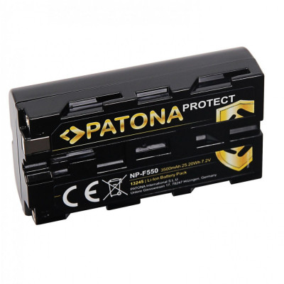 Acumulator Patona Protect NP-F550 F330 F570 F930 F950 F960 F970 3500mAh replace Sony-13245 foto