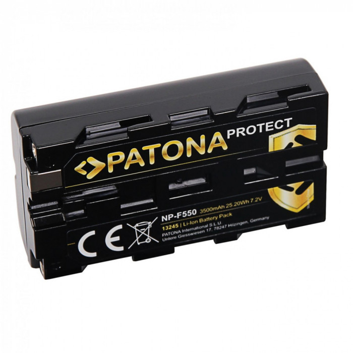 Acumulator Patona Protect NP-F550 F330 F570 F930 F950 F960 F970 3500mAh replace Sony-13245