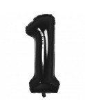 Balon Folie Cifra 1 Negru - 100 cm