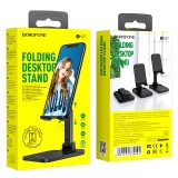 Cumpara ieftin Suport de birou Universal pentru Telefon sau Tableta Pliabil si Portabil Borofone BH27 Superior - Negru