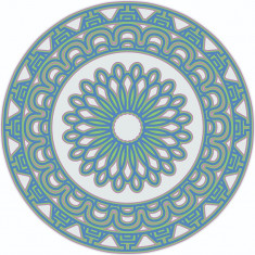 Sticker decorativ, Mandala, Multicolor, 60 cm, 7282ST-3