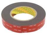 Bandă de fixare 3M acril neagră 25mm x 5,5m x 1,6mm