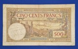 Bancnota Maroc 500 franci 1946 VF, dimensiuni mari 212x122 mm