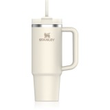 Stanley Quencher H2.O FlowState&trade; Tumbler pahar din oțel inoxidabil cu pai medium Cream 890 ml