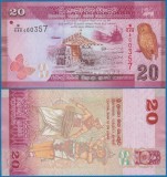 Sri Lanka 2021 - 20 rupees, necirculata