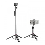 Selfie Stick Bluetooth Borofone BY15 Throne, 4.5inch - 7inch, Negru