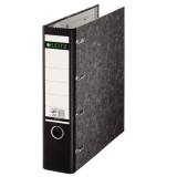 Cumpara ieftin Biblioraft carton marmorat A5 cu 4 inele 8cm Leitz Biblioraft Leitz 180 cu 2 mecanisme carton 80 mm marmorat