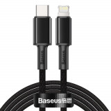 Cablu USB Tip C Baseus - Putere De &icirc;ncărcare Rapidă Lightning 20 W 2 M Negru (CATLGD-A01)