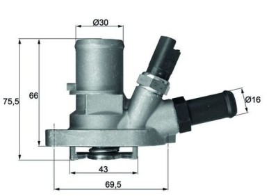 MAHLE TI 149 88 termostat,lichid racire foto