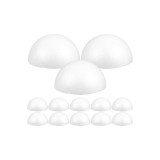 Set de 15 bile din spumă jumătate, 9 cm, netede, rotunde, din polistiren, bile din spumă semicirculare, M