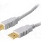 Cablu USB A mufa, USB B mufa, USB 2.0, lungime 5m, gri, BQ CABLE - CAB-USBAB/5G