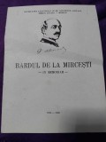 BARDUL DE LA MIRCEŞTI IN MEMORIAM 1890-1990, Societatea Cultu.Miron Costin ROMAN