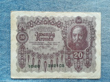 20 Kronen 1922 Austria / coroane / seria 342108