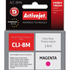 Cartus compatibil cli-8m magenta pentru canon, 14 ml, premium activejet, garantie 5 ani MultiMark GlobalProd