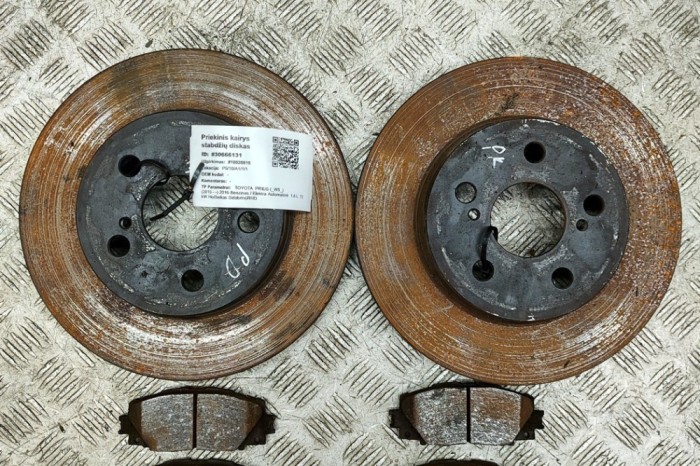 Set disc de fr&acirc;nă față TOYOTA PRIUS _W5_ 2016 OEM: 43512-47060,4351247060,04465-47080,0446547080 30666131