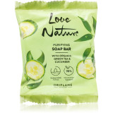 Oriflame Love Nature Green Tea &amp; Cucumber săpun solid cu acid lactic 75 g