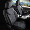 Set Huse Scaune Auto pentru Skoda Scala - Panda Paris, negru gri, 11 piese