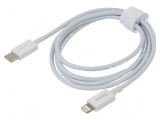 Cablu Apple Lightning la USB C 1m alb 20W, Baseus