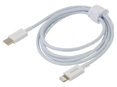 Cablu Apple Lightning la USB C 1m alb 20W foto