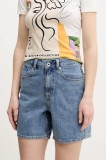 Karl Lagerfeld Jeans pantaloni scurți din denim femei, uni, high waist, A2W10041