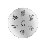 Şablon pentru ştampilarea unghiilor B04 - semne zodiacale, INGINAILS