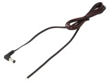 Cablu de Alimentare DC 5,5/2,1mm Unghi Negru 1,5m