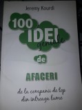 Carte vintage de colectie,Jeremy Kourdi-100 idei geniale de afaceri Forbes,T.GRA