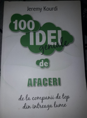 carte vintage de colectie,Jeremy Kourdi-100 idei geniale de afaceri Forbes,T.GRA foto