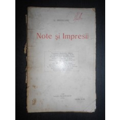Garabet Ibraileanu - Note si impresii (1920, prima editie, necesita relegare)
