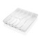 Organizator pentru tacamuri si ustensile bucatarie, 9 compartimente, transparent, 385 x 430 mm