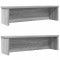 Gossi rafturi de bucatarie stivuibile 2 buc gri sonoma 60x15x16 cm