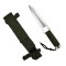 Cutit de vanatoare DEPOX&reg;, Knife for the Jungle, otel inoxidabil, argintiu, 26 cm, teaca cadou