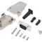 Conector D-Sub 9 Pin Tată 45&deg; Lipire Cablu Gold Flash