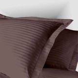 Fata de perna 40x40cm,damasc satinat,100% bumbac,maro-H029
