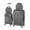 TraveLux Pro XXIII gurul&oacute;s bőr&ouml;nd szett sz&uuml;rke