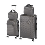 TraveLux Pro XXIII gurul&oacute;s bőr&ouml;nd szett sz&uuml;rke