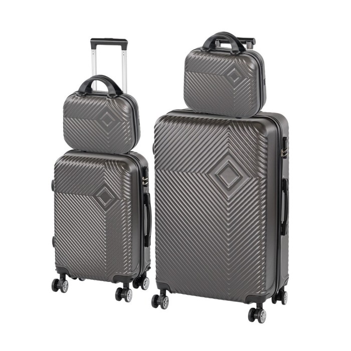 TraveLux Pro XXIII gurul&oacute;s bőr&ouml;nd szett sz&uuml;rke