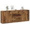 Gossi dulap, 3 buc., lemn invechit, 60x30x70 cm, lemn prelucrat