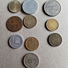 Lot 10 monede staine și romanesti circulate conform foto L4