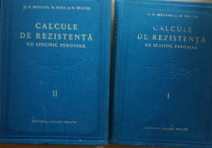 CALCULE DE REZISTENTA CU SPECIFIC FEROVIAR 2 VOL MOCANU BRATES 1957 foto