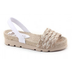 Sandale Platforma Dama Piele Avarca Rope Bej