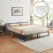 Pat metalic cu saltea Meran 180x200cm negru [en.casa] HausGarden Leisure